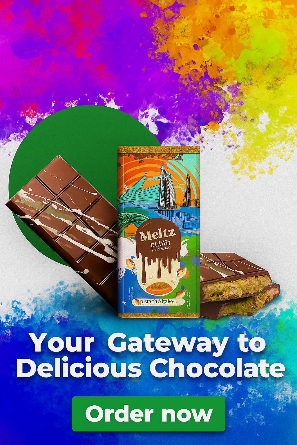 Meltz Dubai Chocolate Knafeh 145G