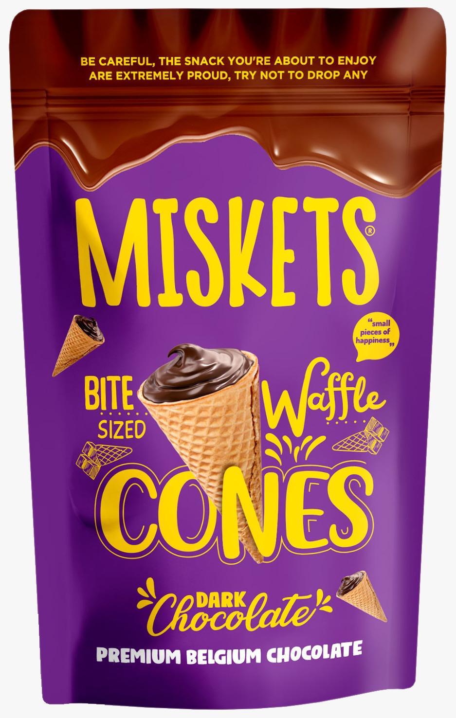 Miskets Cones with Milk Chocolate
