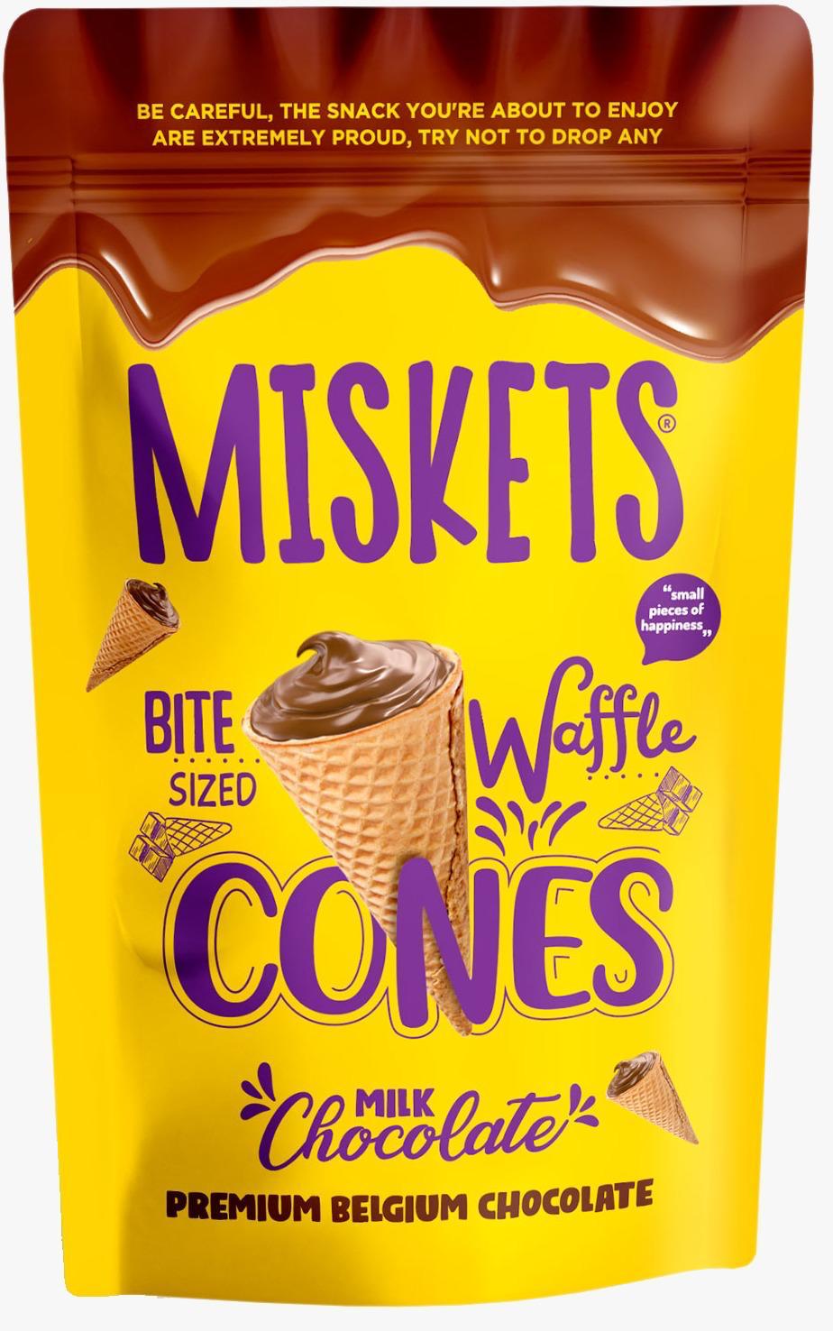 Miskets Cones with Milk Chocolate