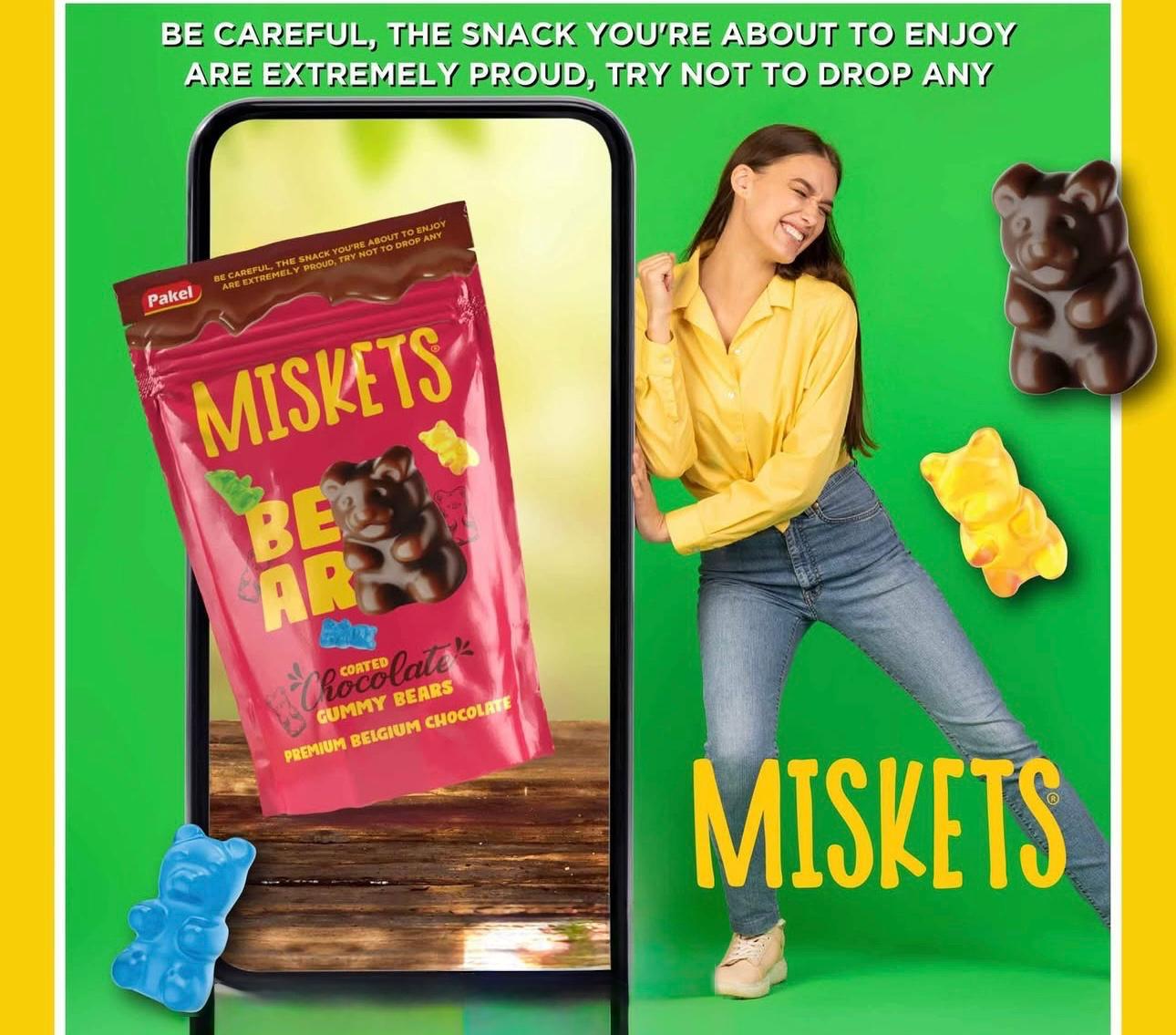 Miskets Chocolate coated Gummy Bear